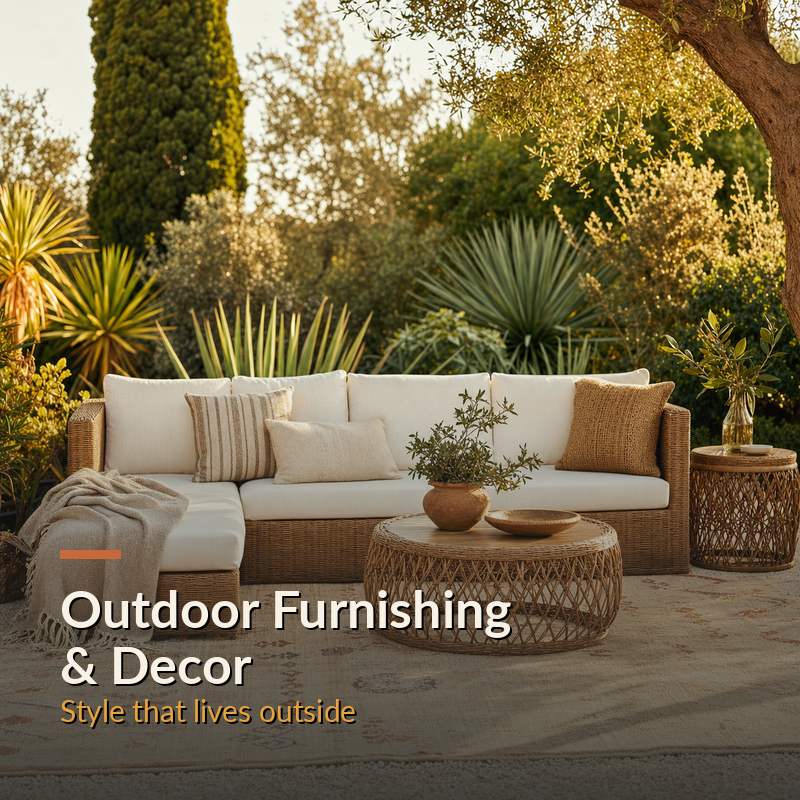 Outdoor Furnishing & Decor — style that lives outside