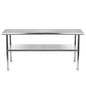 Heavy Duty 72 x 24 inch Stainless Steel Kitchen Restaurant Prep Work Table