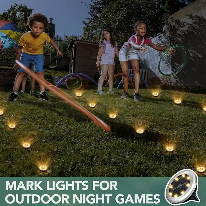 Lawn Lights 8LED Solar Outdoor Garden Waterproof Decorative For Path Park Way Yard Floor Under Ground Spot Lamp Highlight