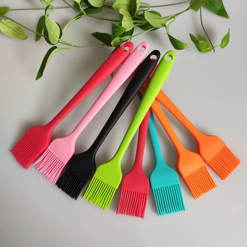 Food Grade Silicone Oil Brush Barbecue Basting Brush  Heat Resistant Pastry Brush Oil Brush For BBQ Cooking Baking Tool
