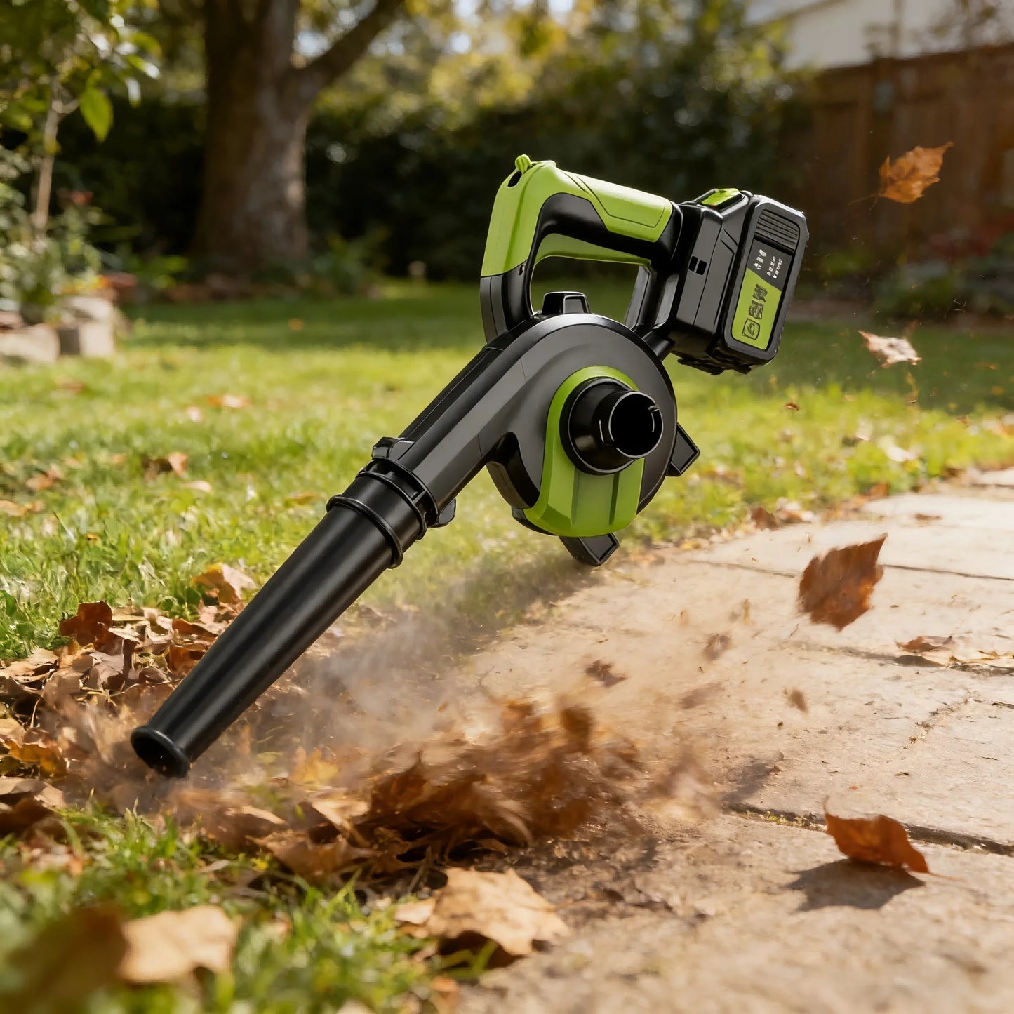 Leaf Blower 2-IN-1 Electric Handheld Leaf Blower Industrial Grade DIY For Yard Sweeping And Dust Battery Not Included