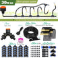 Patio Misting Cooling System for Garden Plant, Fogging Watering Irrigation, DIY, Free Bending, Universal Sprayer Kit, 5M-30M