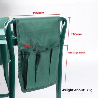 Garden Kneeler Thicken Seat Pad Portable Folding Kneeling Stool Oxford Storage Bag Indoor Outdoor For Gardening Vegetables Pick