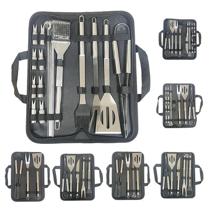 Stainless Steel Grill Set Grill Set Outdoor Portable BBQ Tool Set