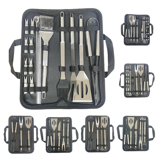 Stainless Steel Grill Set Grill Set Outdoor Portable BBQ Tool Set
