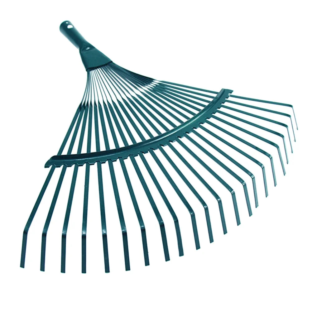 1Pc Durable 22-Tooth Garden Rake for Gardeners Grass Farming Rake Garden Leaf Rake Iron Potting Landscapers Reliable Tools