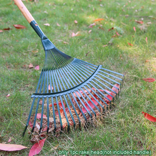 1Pc Durable 22-Tooth Garden Rake for Gardeners Grass Farming Rake Garden Leaf Rake Iron Potting Landscapers Reliable Tools