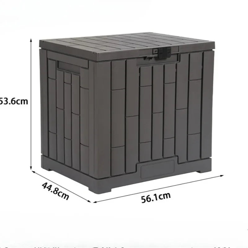 Outdoor Storage box Garden Home Storage Cabinet with Lock storage bins Dust-Proof camping storage Bin  Large-Capacity Organizer