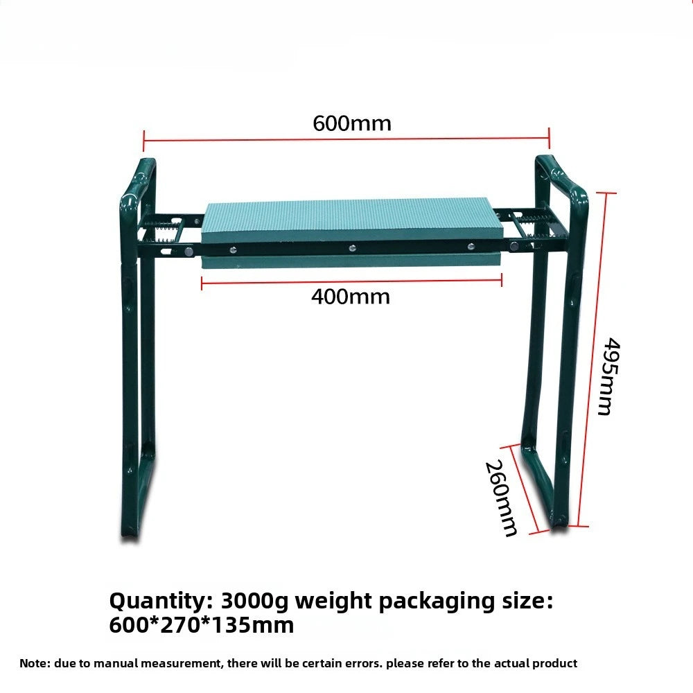Garden Kneeler Thicken Seat Pad Portable Folding Kneeling Stool Oxford Storage Bag Indoor Outdoor For Gardening Vegetables Pick