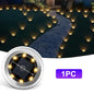 Lawn Lights 8LED Solar Outdoor Garden Waterproof Decorative For Path Park Way Yard Floor Under Ground Spot Lamp Highlight