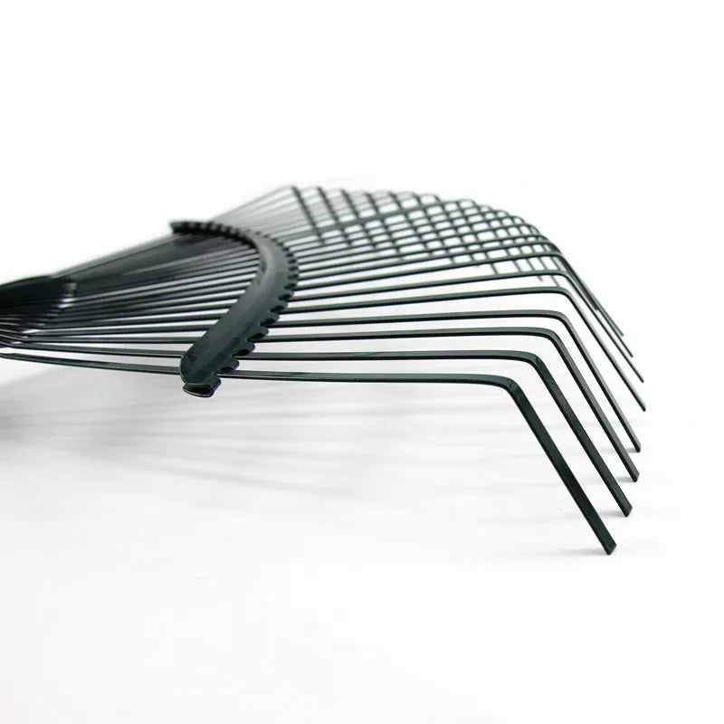 1Pc Durable 22-Tooth Garden Rake for Gardeners Grass Farming Rake Garden Leaf Rake Iron Potting Landscapers Reliable Tools