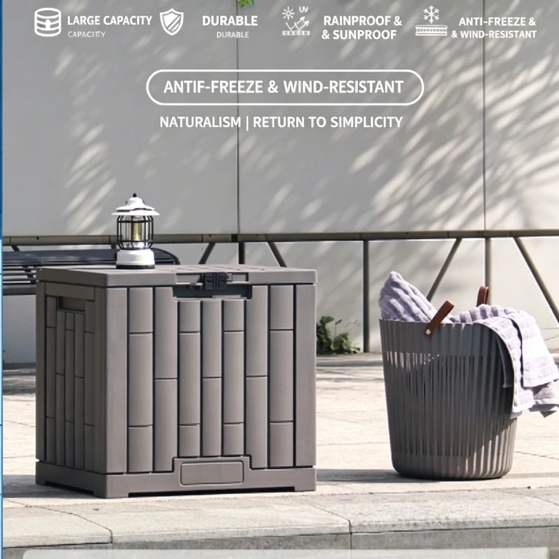 Outdoor Storage box Garden Home Storage Cabinet with Lock storage bins Dust-Proof camping storage Bin  Large-Capacity Organizer