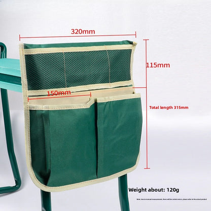 Garden Kneeler Thicken Seat Pad Portable Folding Kneeling Stool Oxford Storage Bag Indoor Outdoor For Gardening Vegetables Pick