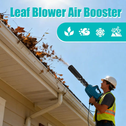 Leaf Blower Attachment Doubles Airflow Booster Replacement Leaf Blower Air Booster for Snow Debris All Weather Backyard Garden