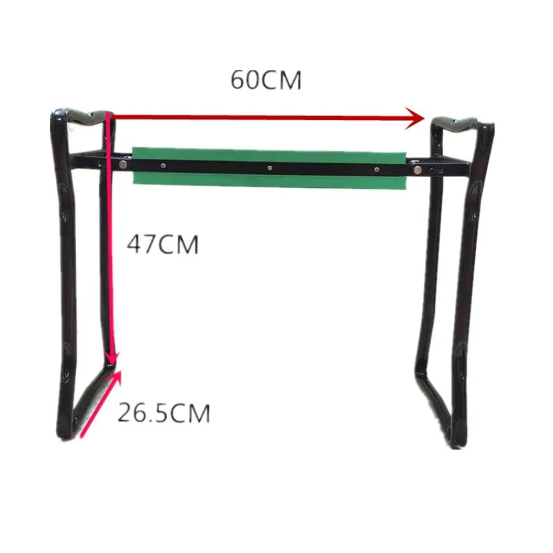 Garden Kneeler Thicken Seat Pad Portable Folding Kneeling Stool Oxford Storage Bag Indoor Outdoor For Gardening Vegetables Pick