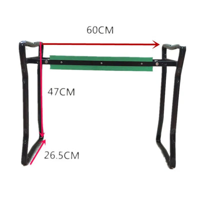 Garden Kneeler Thicken Seat Pad Portable Folding Kneeling Stool Oxford Storage Bag Indoor Outdoor For Gardening Vegetables Pick