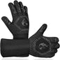 BBQ Grill Gloves High Temp Resistance Fireproof Glove for Grilling Smoking Barbecue - Washable Long Oven Mitts Extreme Hot Proof